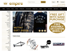 Tablet Screenshot of empirebmx.com